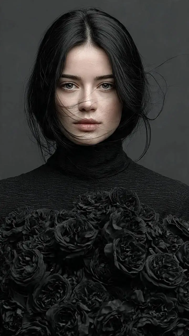 Preview of Gothic Elegance Fine-Art Editorial Portrait