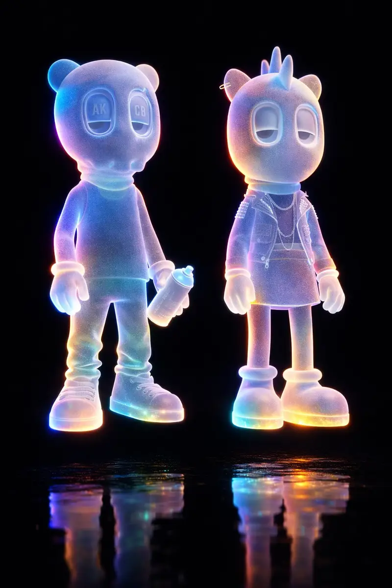 Preview of Holographic Character Generation Prompt