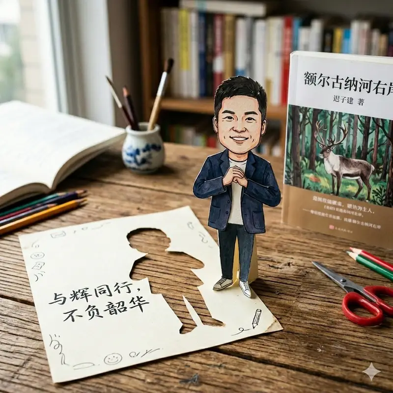 Preview of Paper-Cut Character Art Generation Prompt