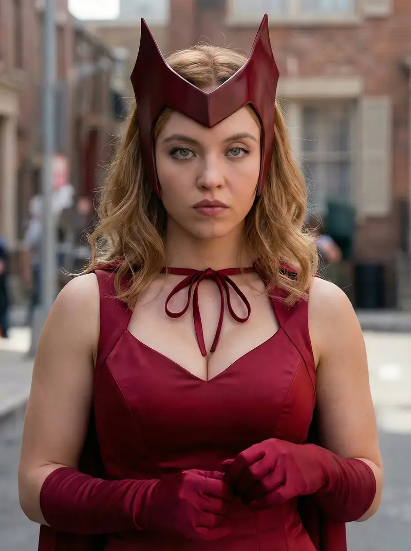 Preview of Cinematic Portrait of Sydney Sweeney as Wanda Maximoff