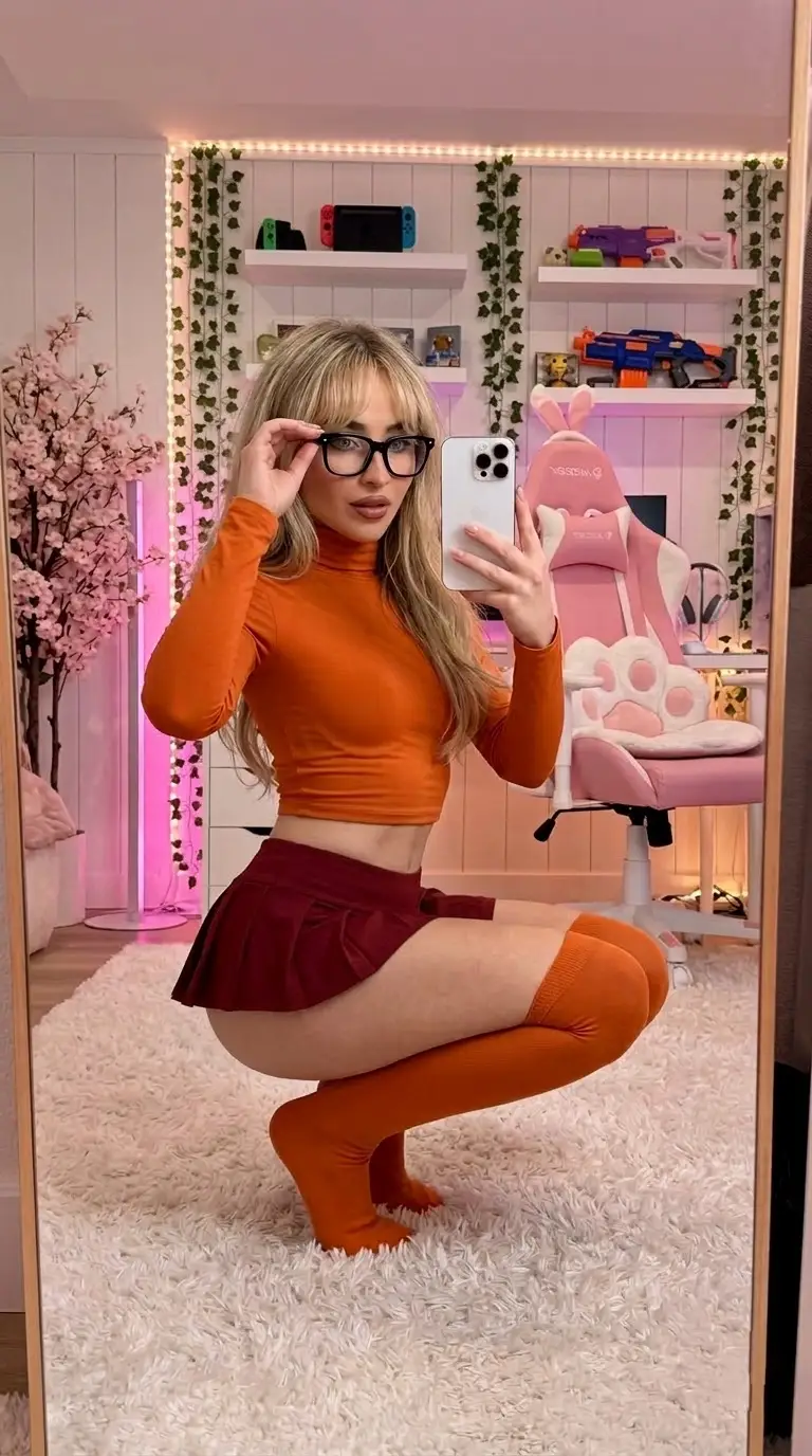 Preview of Modern Velma Aesthetic Mirror Selfie