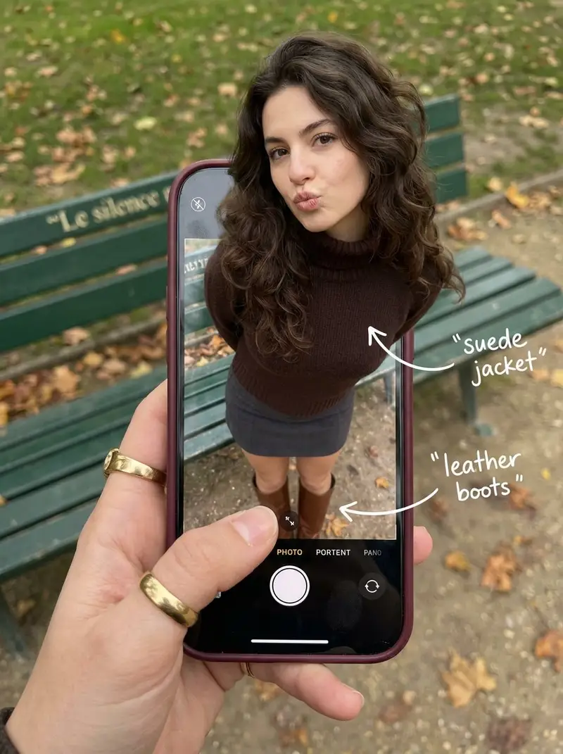 Preview of Outfit Pop-Out Phone Illusion Portrait