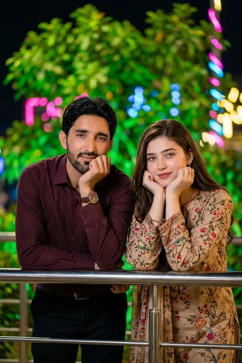 Preview of Professional Night Portrait of a Couple