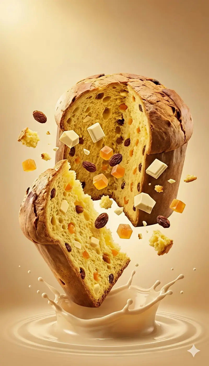 Preview of Dynamic Panettone Food Photography Prompt