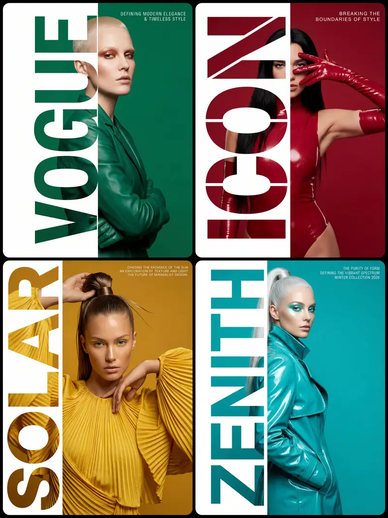Preview of High-Fashion Typography Poster Template