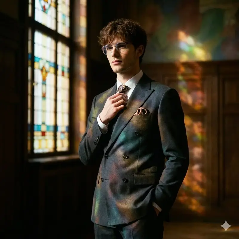 Preview of Retro Art Deco Suit Editorial