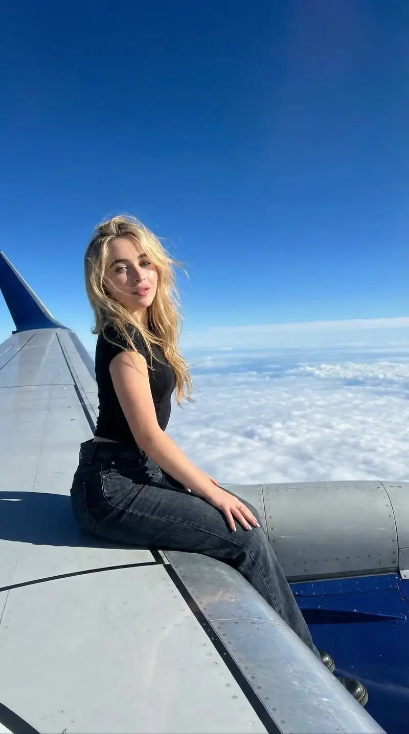 Preview of Ultra-Realistic Cinematic Photo of Woman Sitting on an Airplane