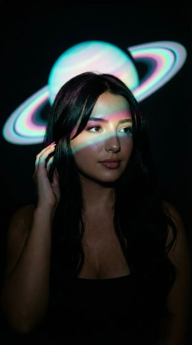 Preview of Low-Key Saturn Projection Portrait