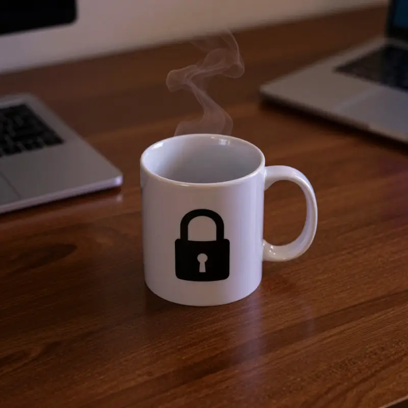 پیش‌نمایش Mug · POV Desk Setup