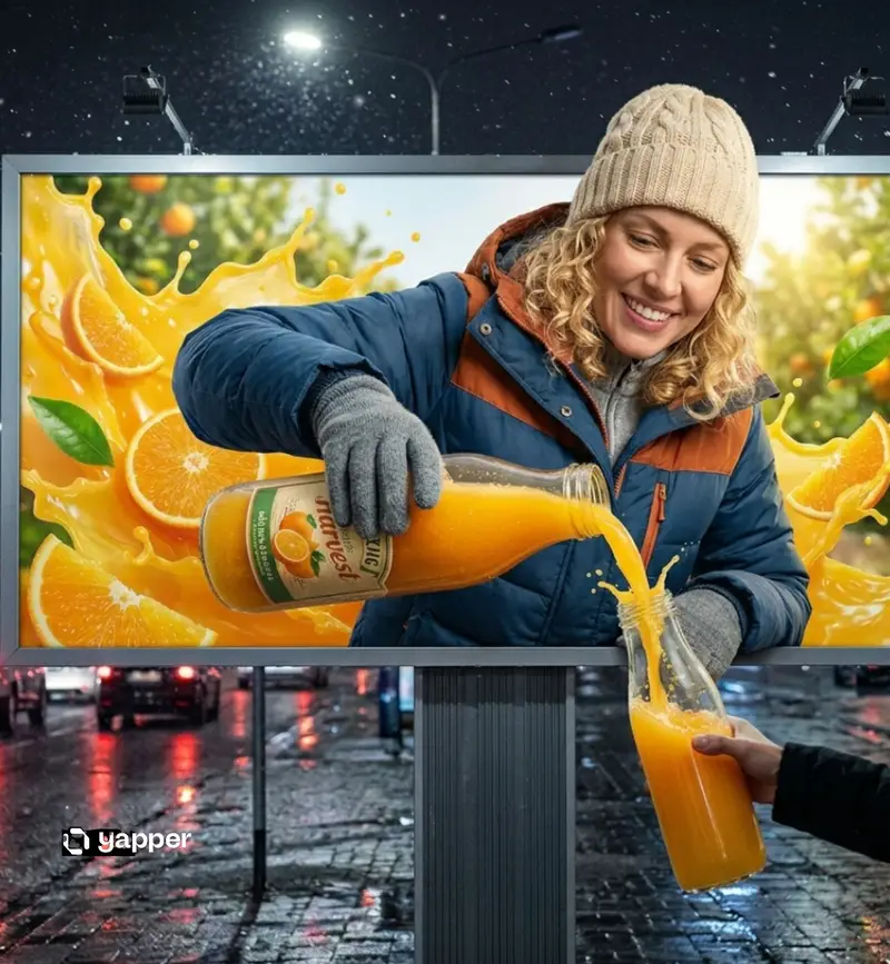 پیش‌نمایش Hyper-realistic 3D Illusion Billboard Advertisement