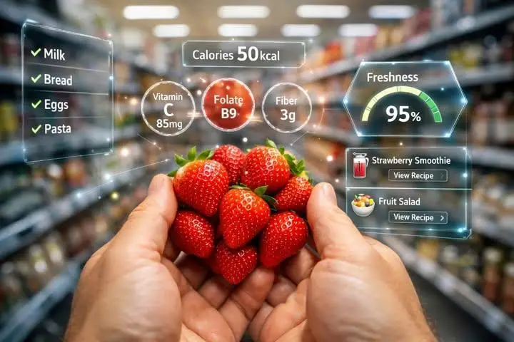 Preview of First-Person AR Shopping Interface Overlay