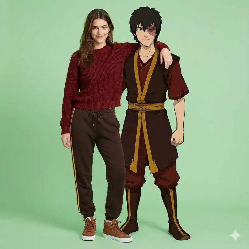 Preview of Avatar Zuko Fan Photo Prompt for Nano Banana Pro
