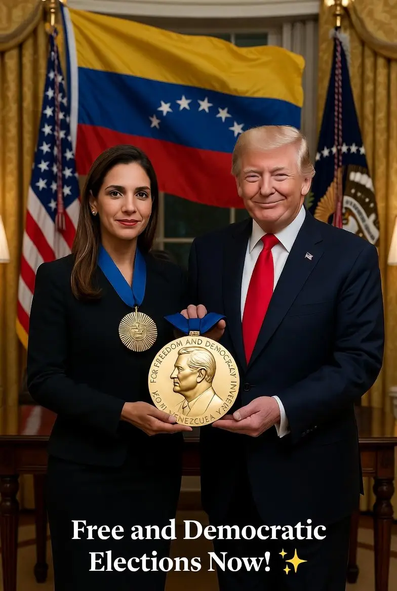 Preview of Historic Meeting: Machado and Trump with Nobel Medal