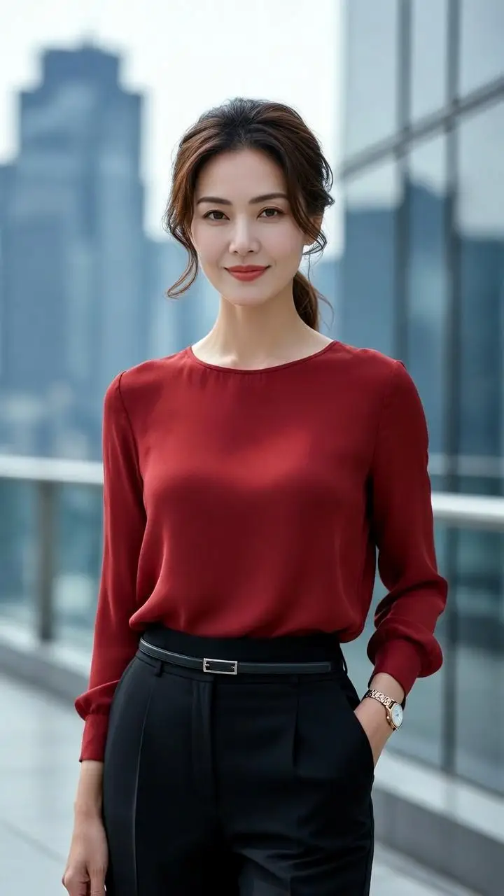 Preview of Soft Glam Executive Portrait with Identity Preservation