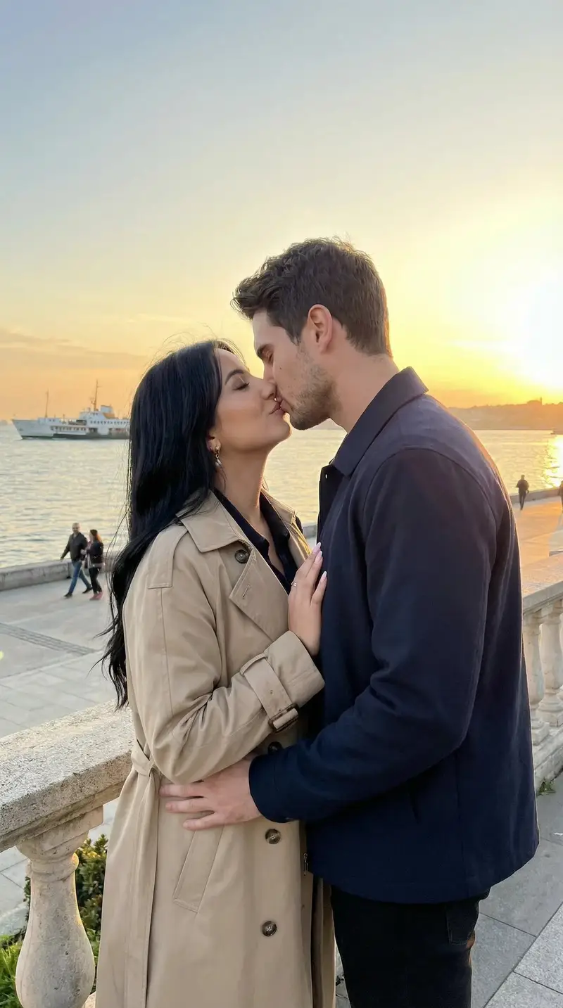 Preview of JSON Prompt for Cinematic Romantic Scene in Istanbul