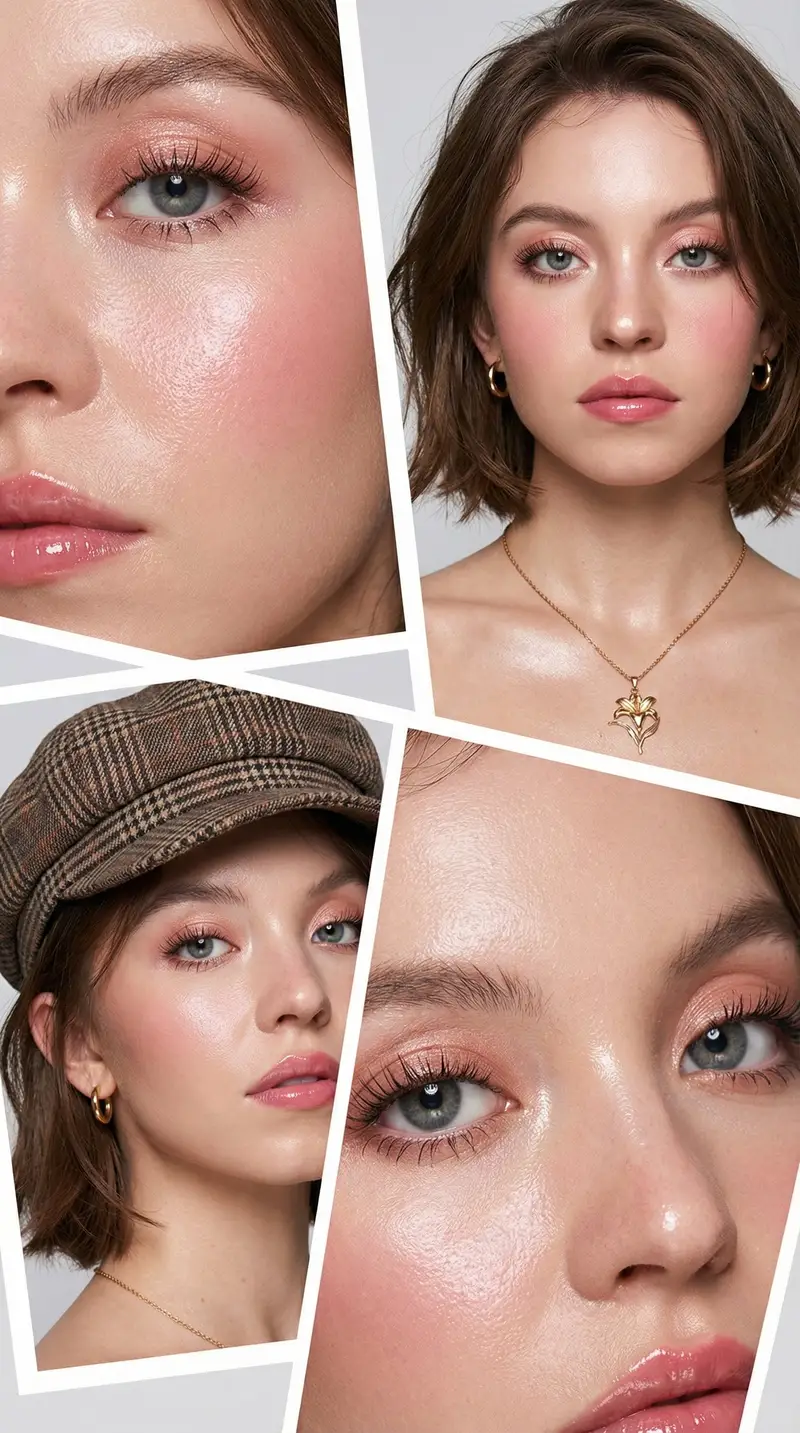Preview of Korean Beauty Editorial Collage Prompt