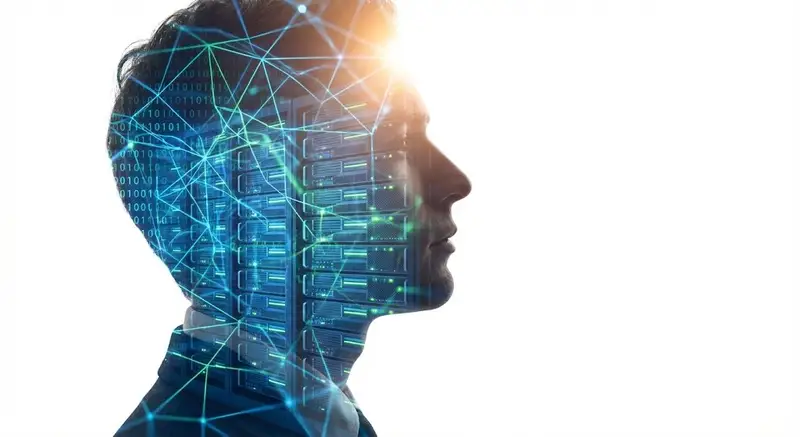 Preview of Double Exposure Portrait of an AI Engineer