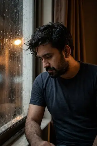 پیش‌نمایش پرتره سینمایی پشت پنجره بارانی