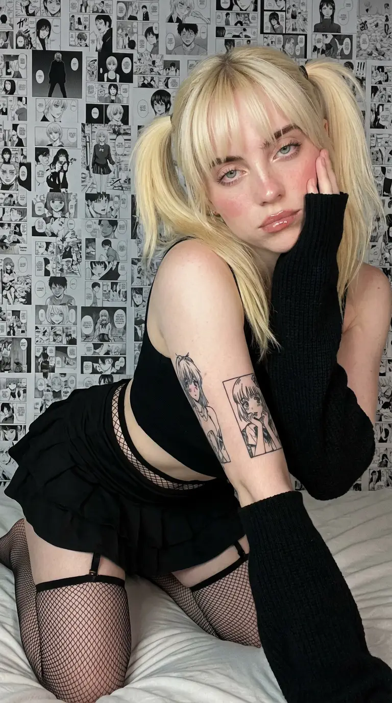 Preview of Anime-Inspired Manga Wall Portrait