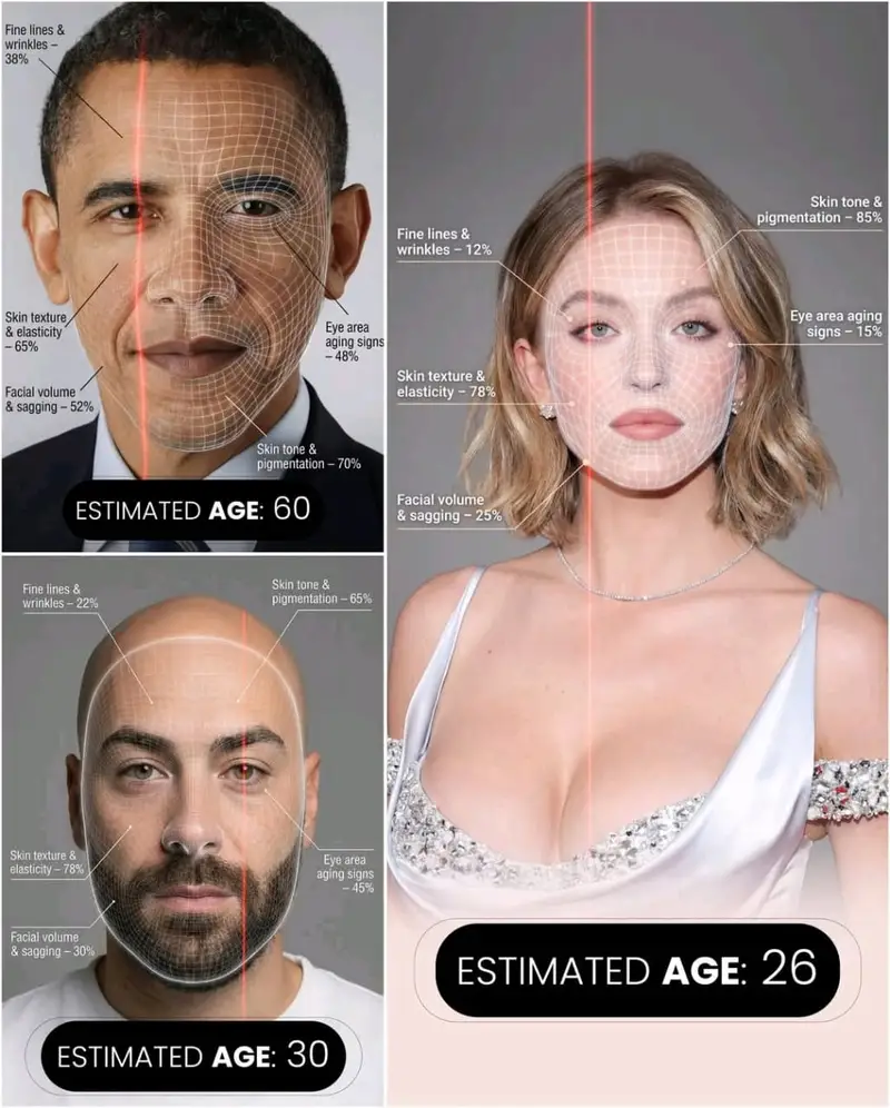 Preview of Futuristic AI Age Checker Infographic Portrait