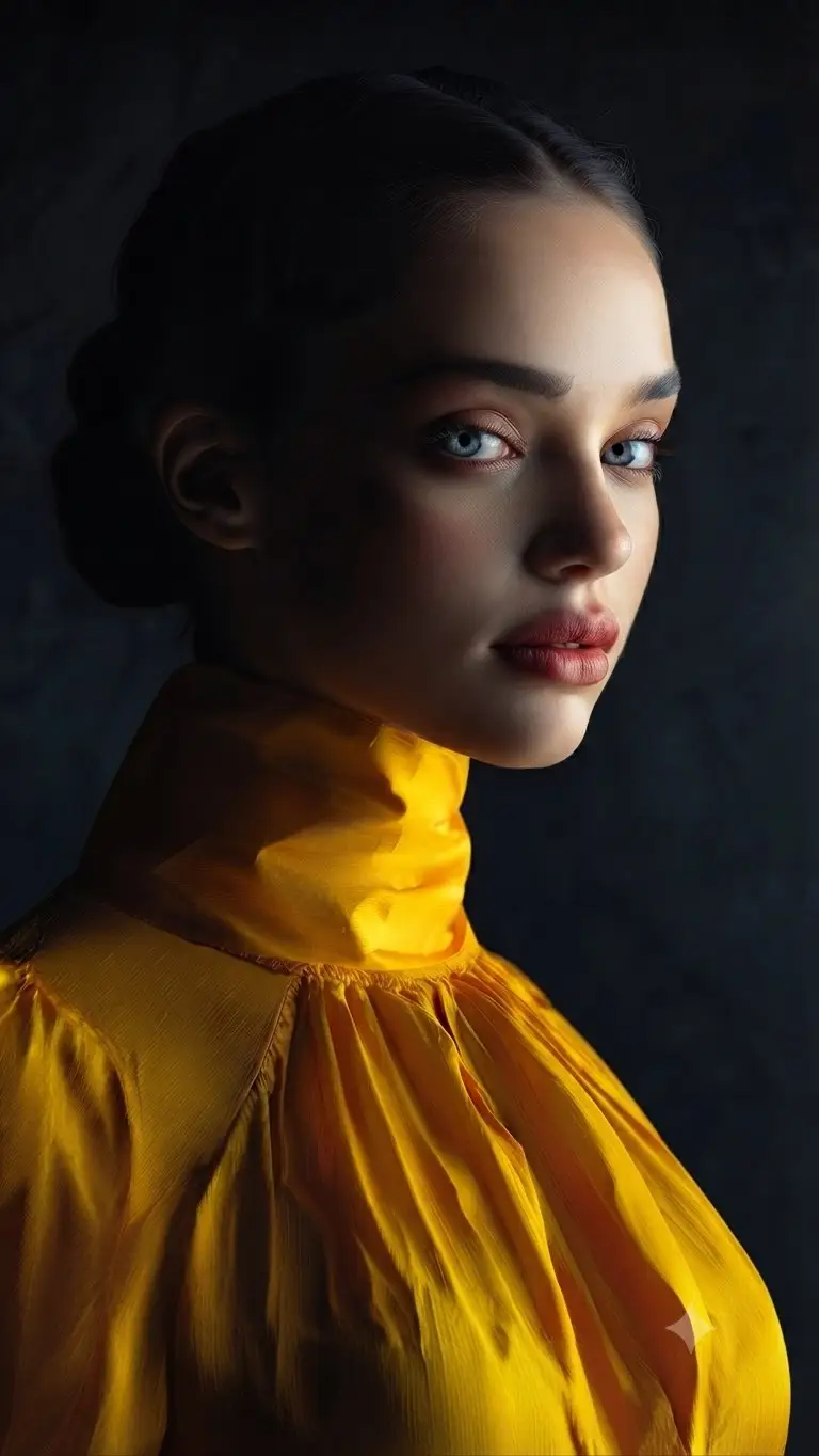 Preview of Yellow Silk Studio Portrait