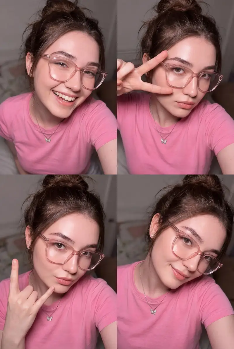 Preview of Four-Panel Flash Portrait Collage Prompt