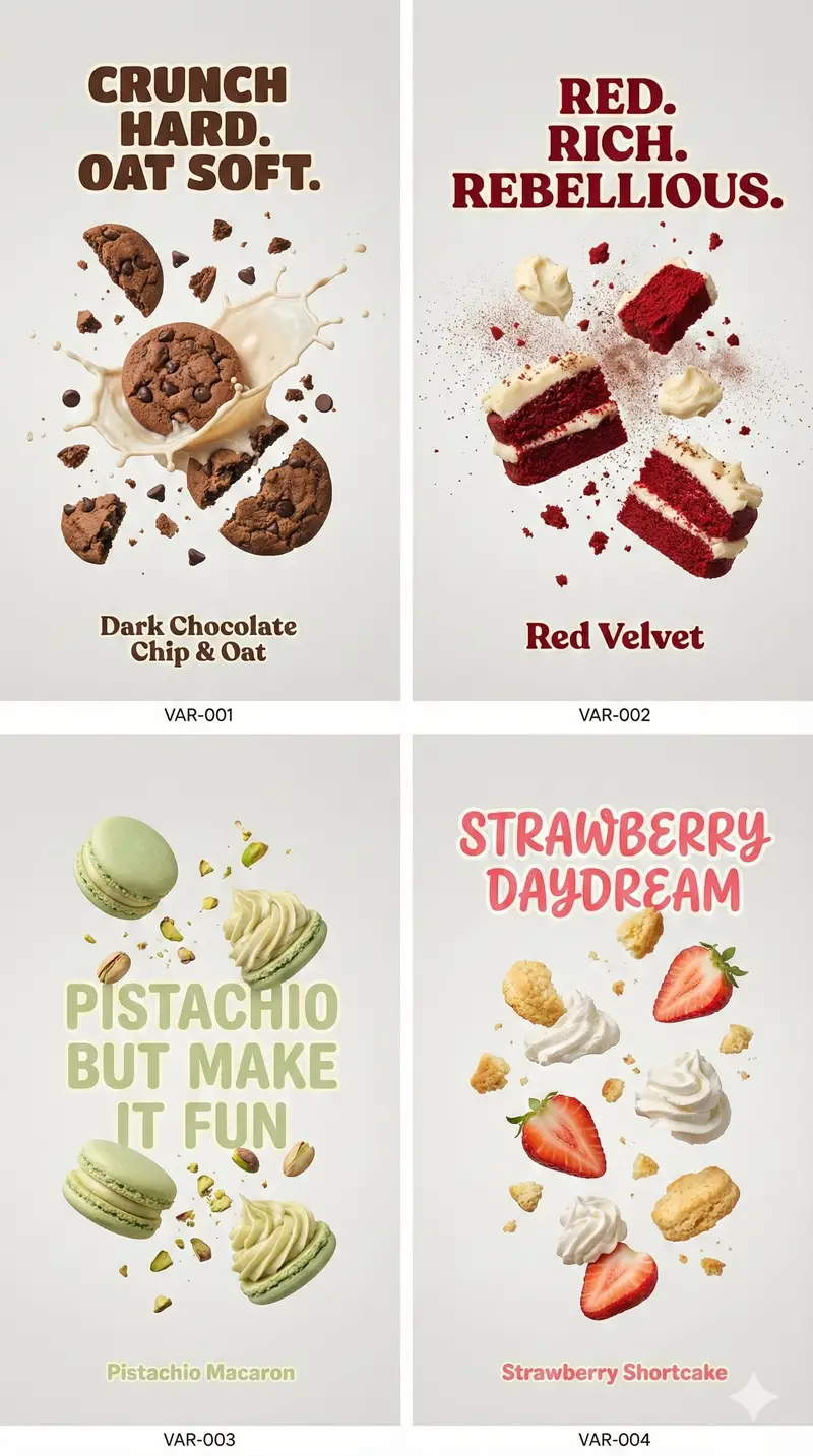 پیش‌نمایش Cinematic Food Photography Prompt for Cookies