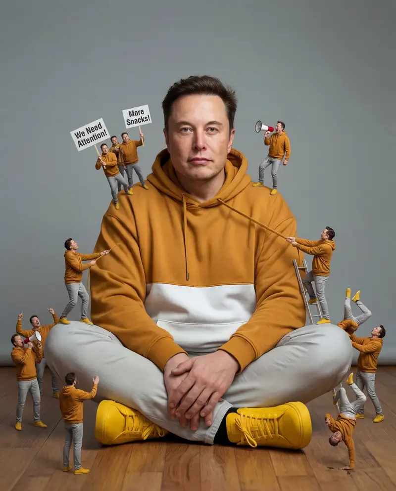 Preview of Surreal Comedy Portrait with Miniatures