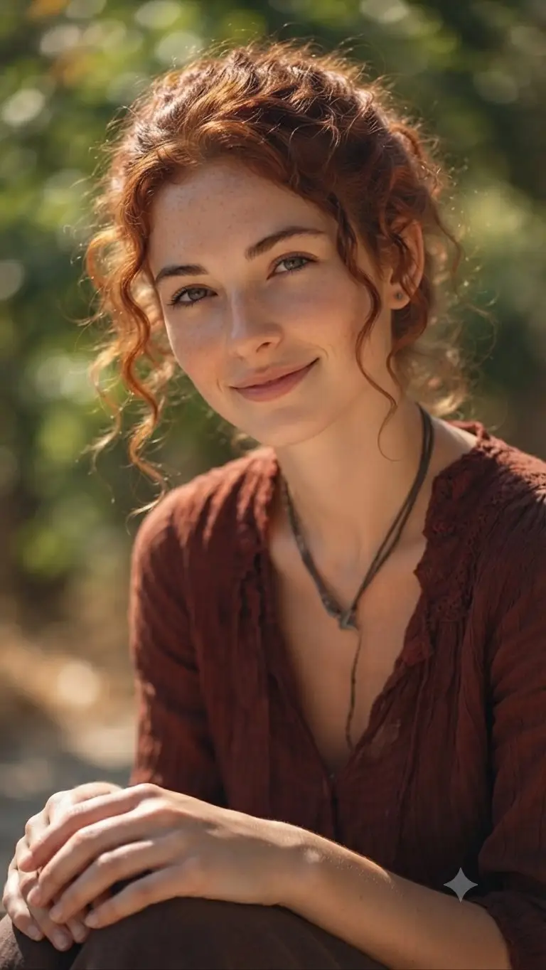 Preview of Auburn Hair Outdoor Portrait