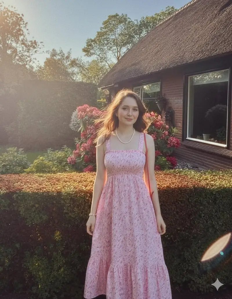 Preview of Elegant Summer Portrait in an English Country Garden