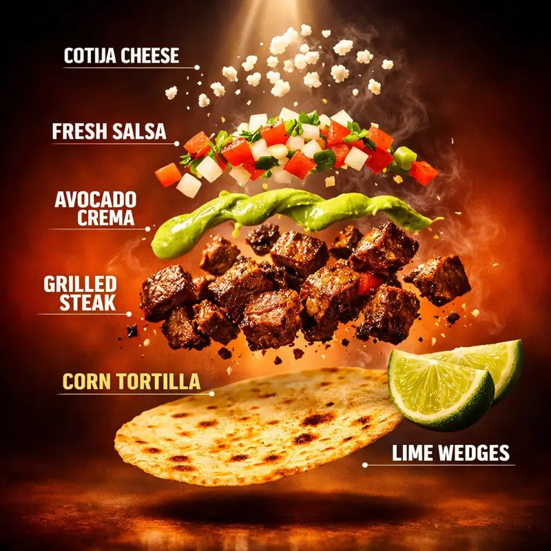 Preview of Exploded Tacos Commercial Visualization