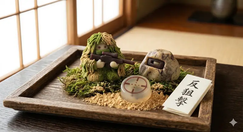 Preview of Japanese Wagashi Inspired by Counter Sniping