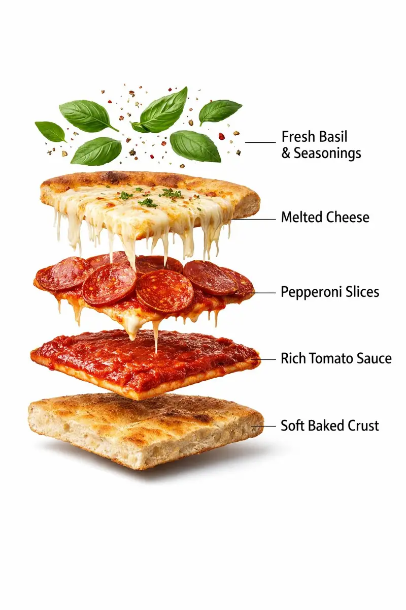 Preview of Ultra-Realistic Exploded Pizza Infographic and Motion Prompt