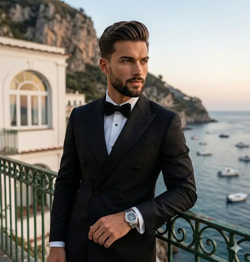 Preview of Luxury Lifestyle Portrait at Sunset