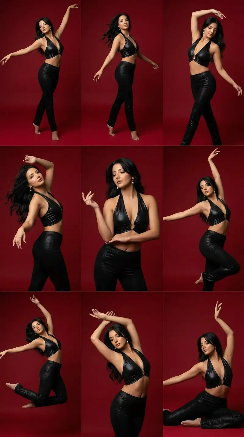Preview of 9-Panel Dance Editorial Grid Prompt