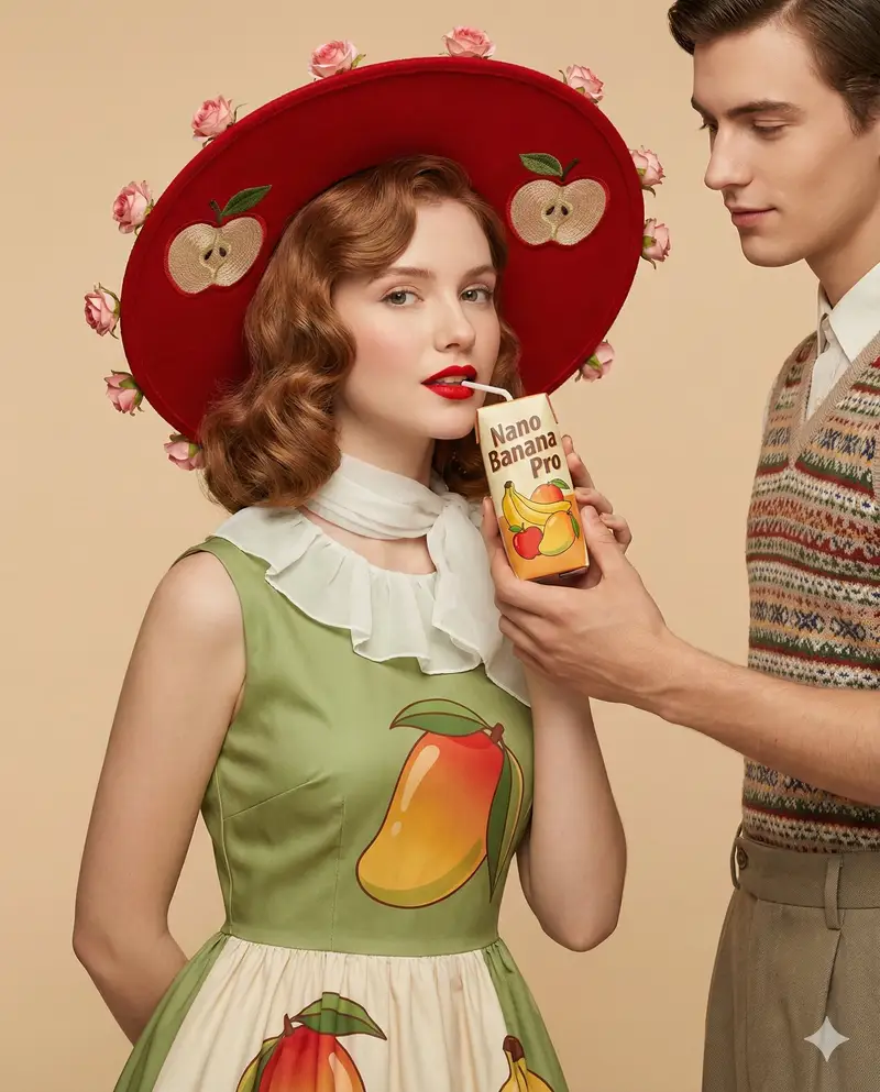 Preview of 4K Ultra-Realistic Retro Fashion Editorial Portrait