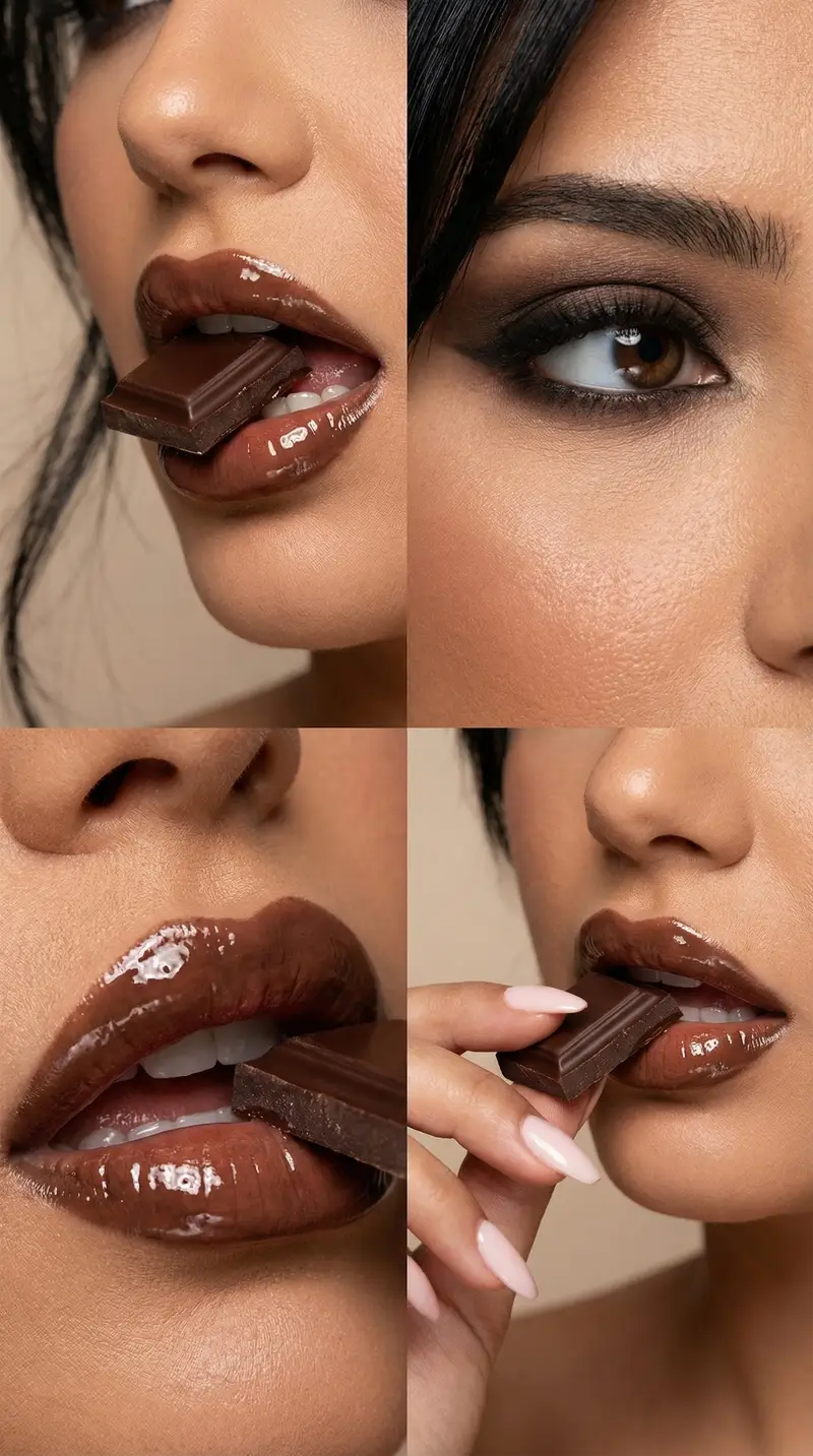 Preview of Luxury Editorial Beauty Macro Series with Chocolate