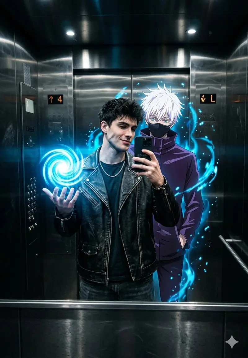 Preview of Anime World Elevator Mirror Selfie