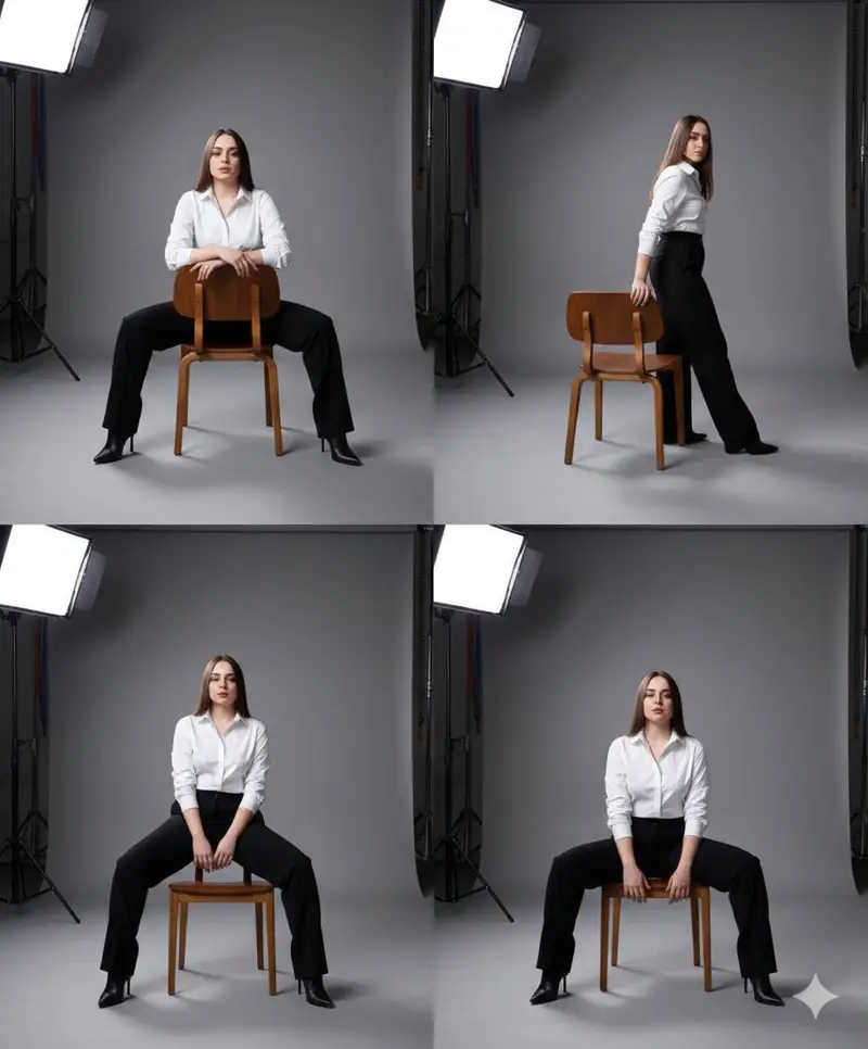 Preview of Fashion Photography Studio Collage Prompt