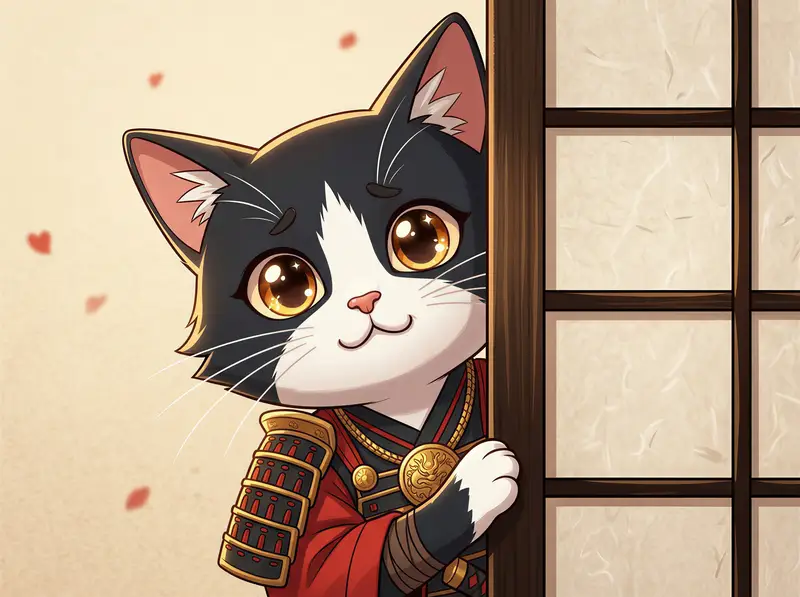 Preview of Cat Peeking Image Prompt