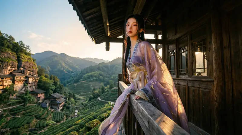 Preview of Classical Chinese Romance Landscape with Hanfu