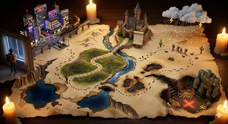 Preview of Treasure Map Adventure Prompt for Nano Banana 2