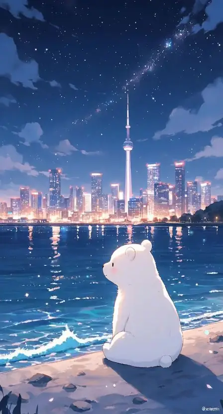 پیش‌نمایش Whimsical Animal at Night