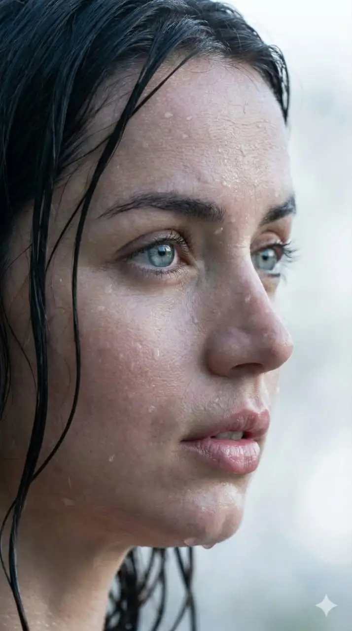 Preview of Extreme Wet Close-up Portrait with Reference Image