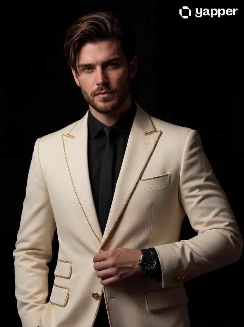 Preview of Cinematic Portrait of a Man in a Tailored Suit
