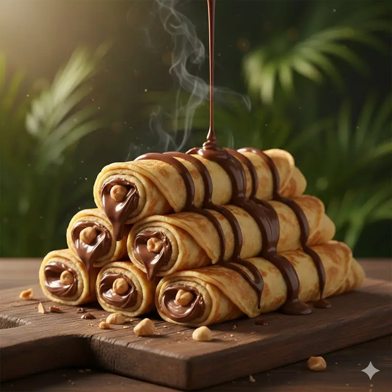 Preview of Chocolate Crepe Commercial Render Prompt (Python Class Style)
