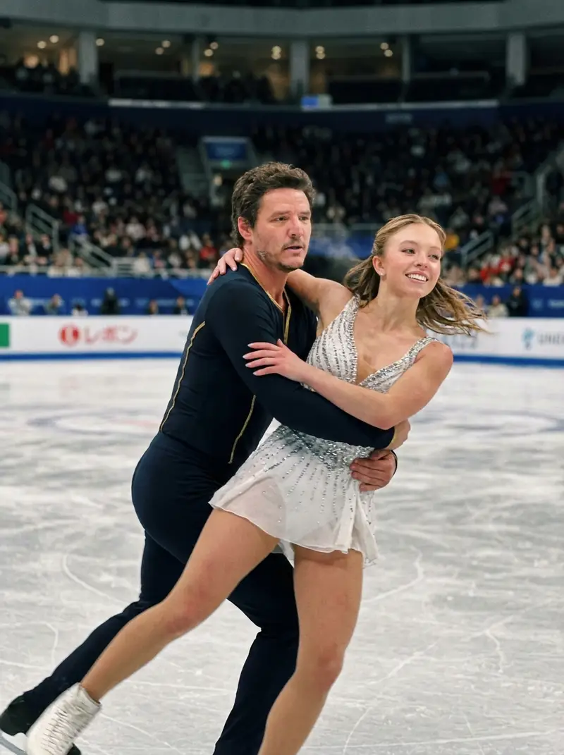 Preview of Documentary-Style Figure Skating Photo of Celebrities
