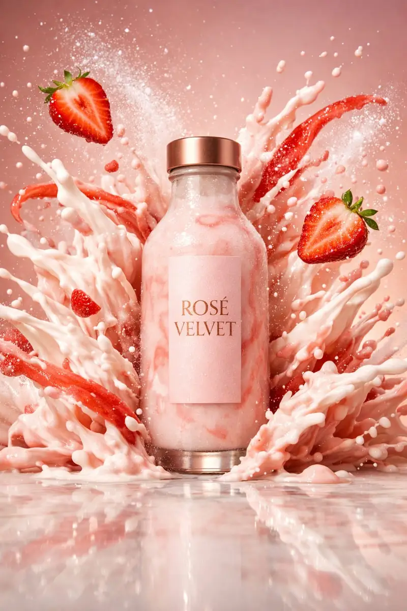 Preview of Luxury High-Speed Shake Commercial Photography Prompt