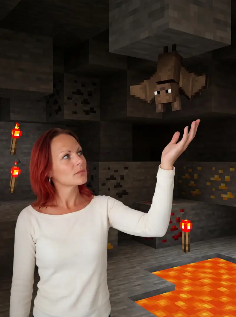Preview of Reimagine Photo in Minecraft Cave