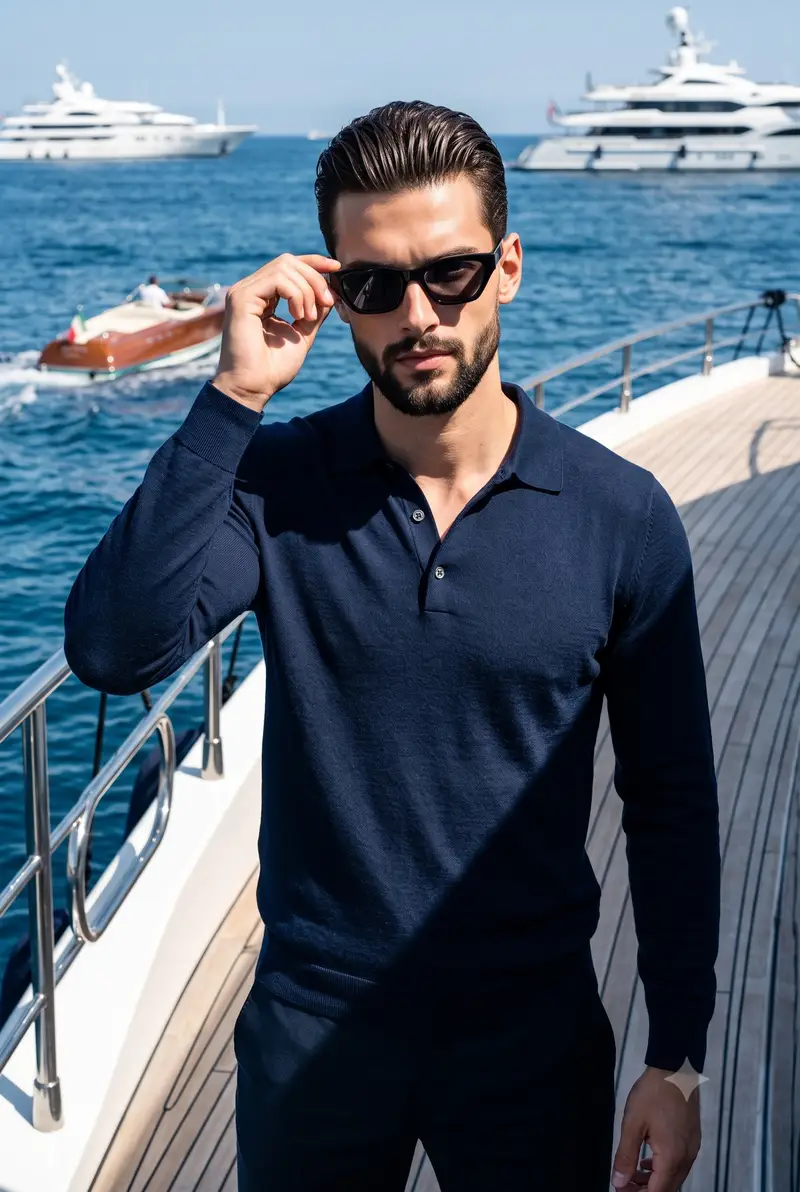 Preview of Luxury Yacht Male Model Portrait